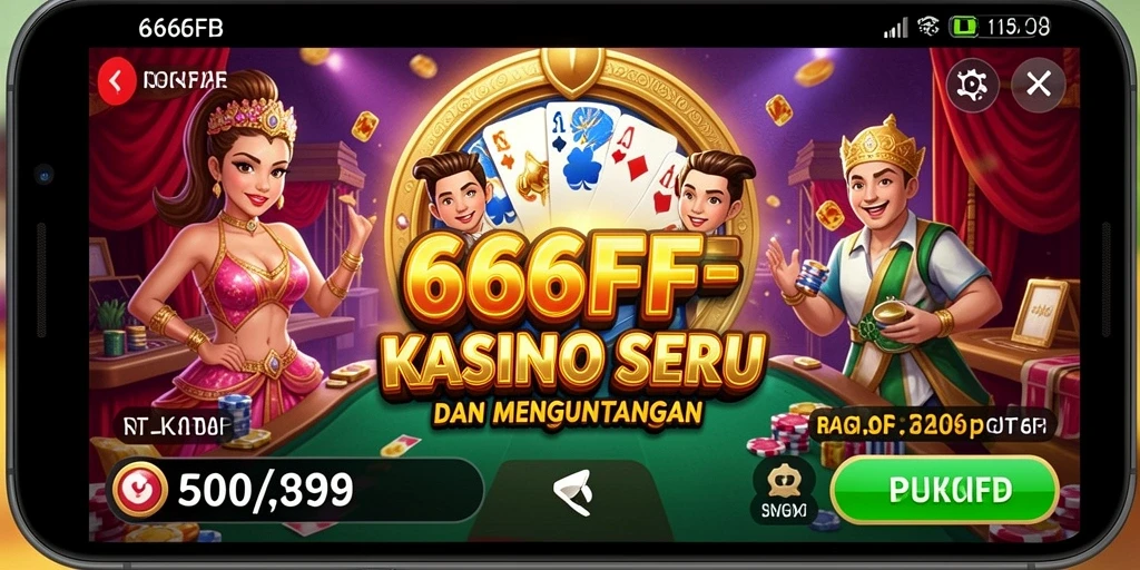 Tampilan menarik dari gameplay kasino di 666FF.