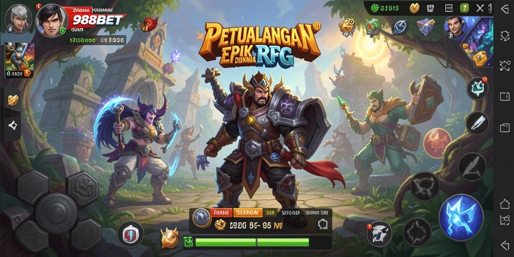 Gameplay mendalam dengan petualangan seru di dalam dunia RPG.