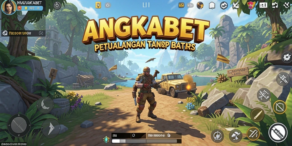 Screenshot gameplay ANGKABET menampilkan dunia terbuka yang luas dan penuh petualangan.