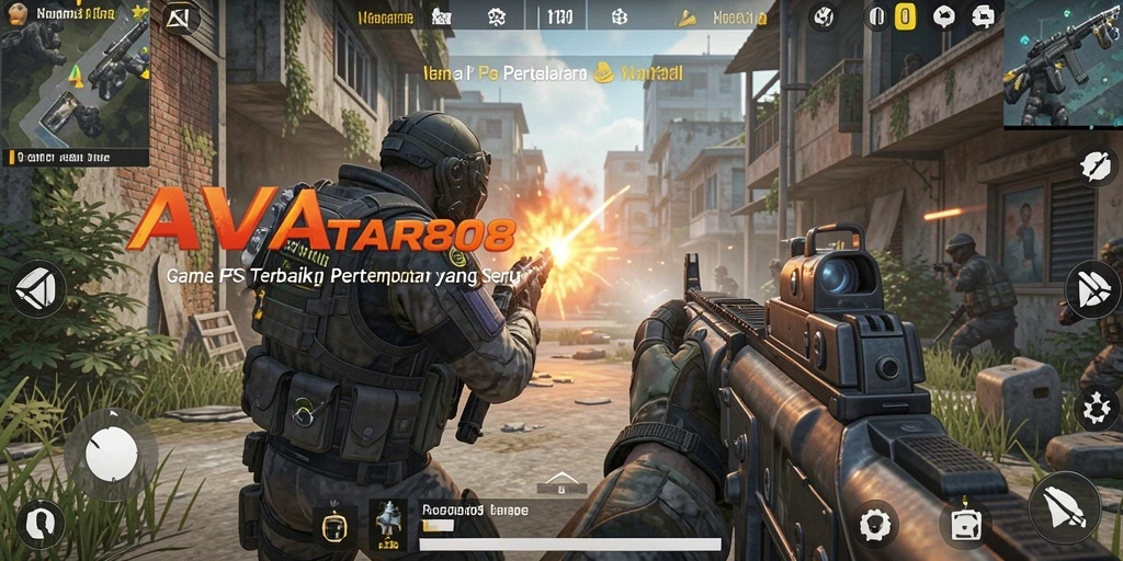 Screenshot AVATAR808 menampilkan aksi pertempuran yang mendebarkan.