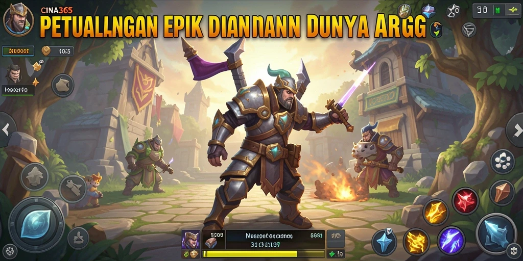 Tampilan menarik dari gameplay ARPG CINA365 yang dinamis.