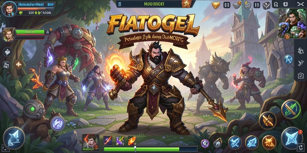 Screenshot penuh aksi dalam permainan MMORPG FIATOGEL.