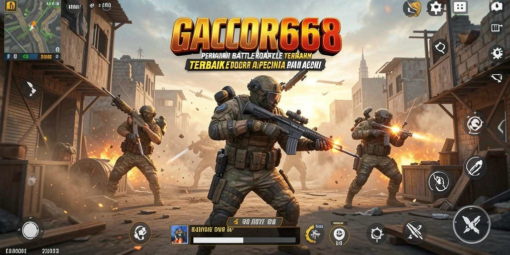Tampilan menarik dari gameplay GACOR668 di arena pertempuran.