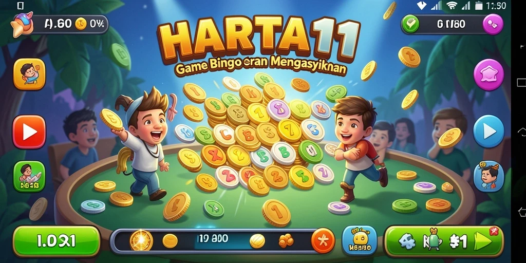 Tampilan dinamis dan gameplay menarik HARTA11 Bingo.