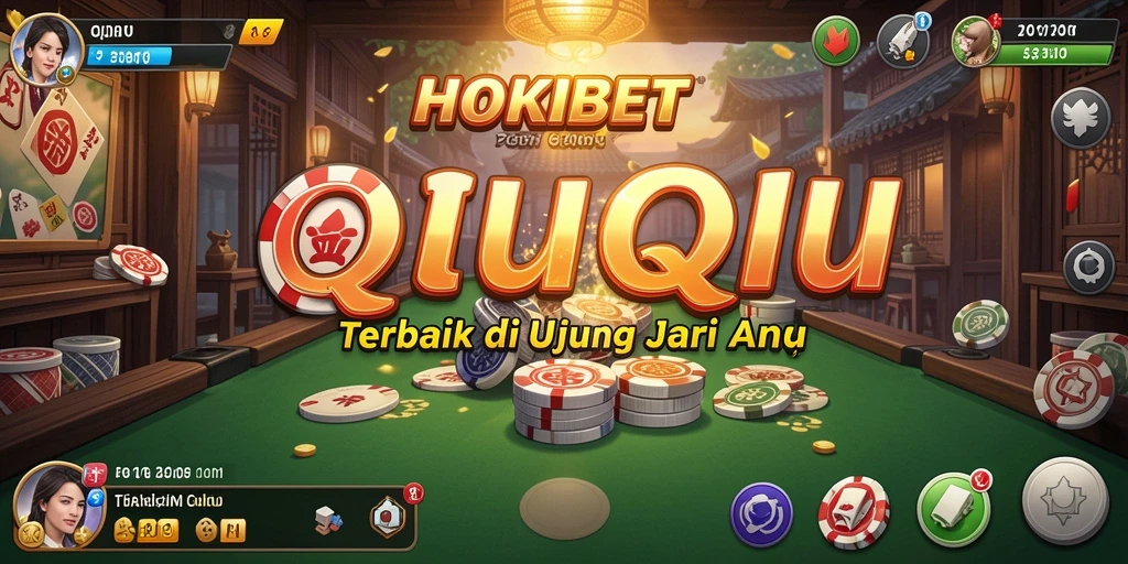 Tampilan gameplay seru QiuQiu di HOKIBET.