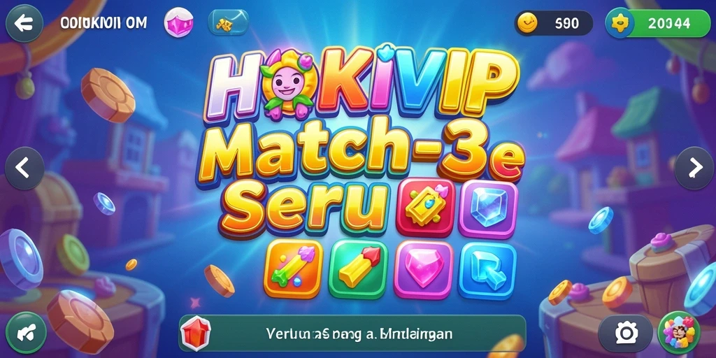 Tampilan gameplay HOKIVIP yang menarik dan penuh warna.