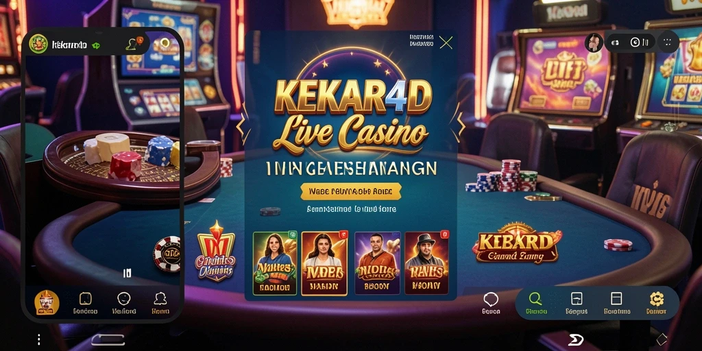 Tampilan gameplay menarik dari KEKAR4D di Live Casino.