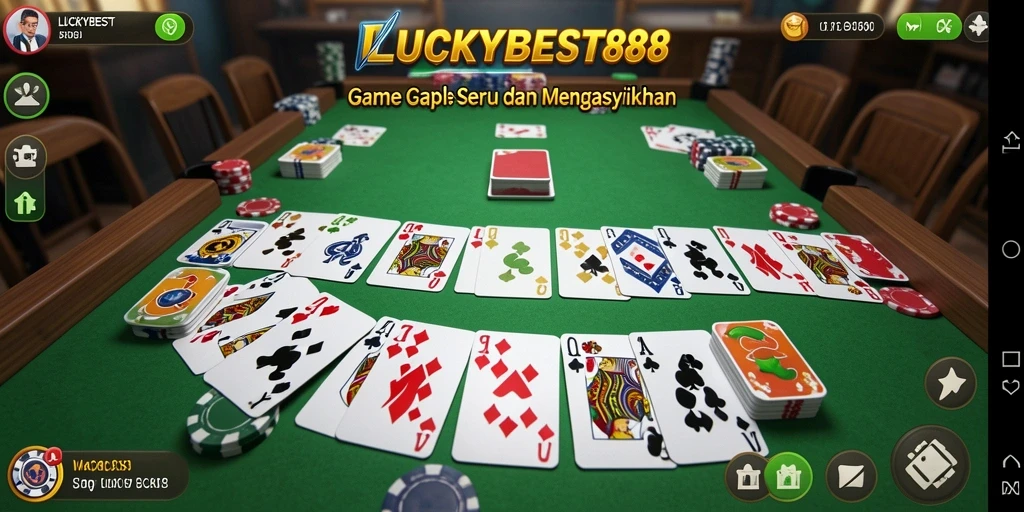 Gameplay seru Gaple dengan antarmuka menarik dari LUCKYBEST88.