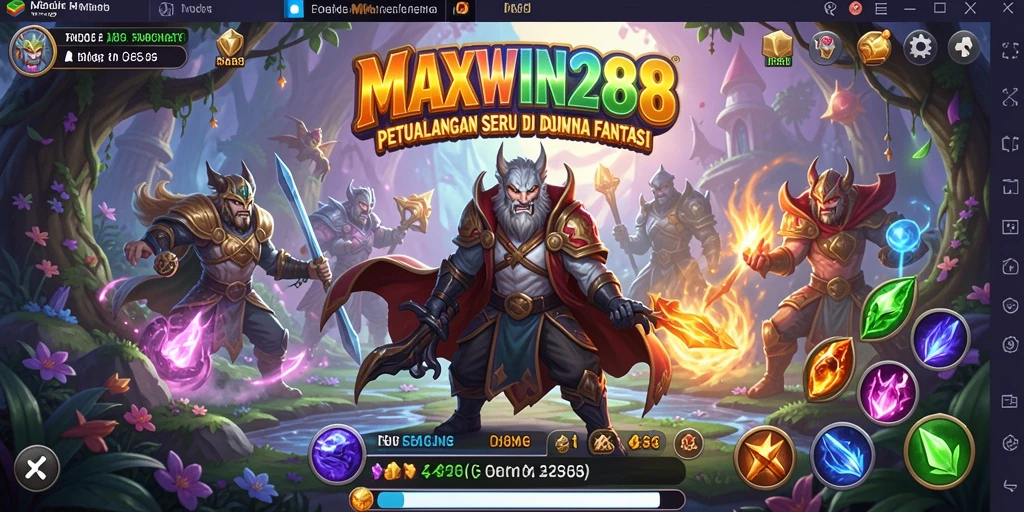 Tampilan gameplay MAXWIN288 yang menampilkan aksi petualangan seru.