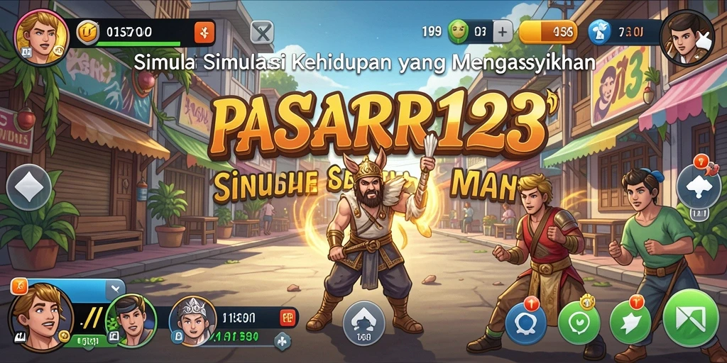 Tampilan gameplay menampilkan simulasi kehidupan yang menawan.
