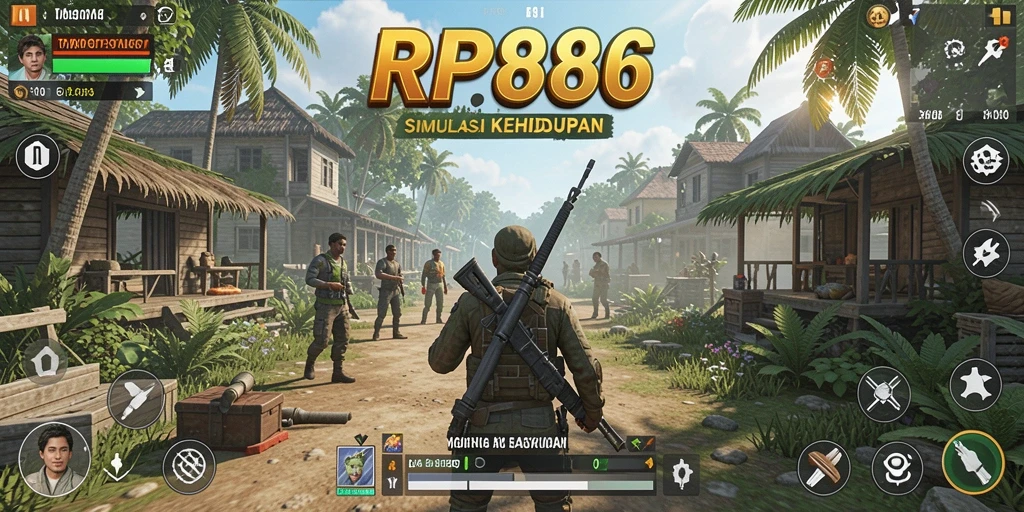Gameplay RP886 yang realistis dan mengasyikkan dalam simulasi kehidupan.