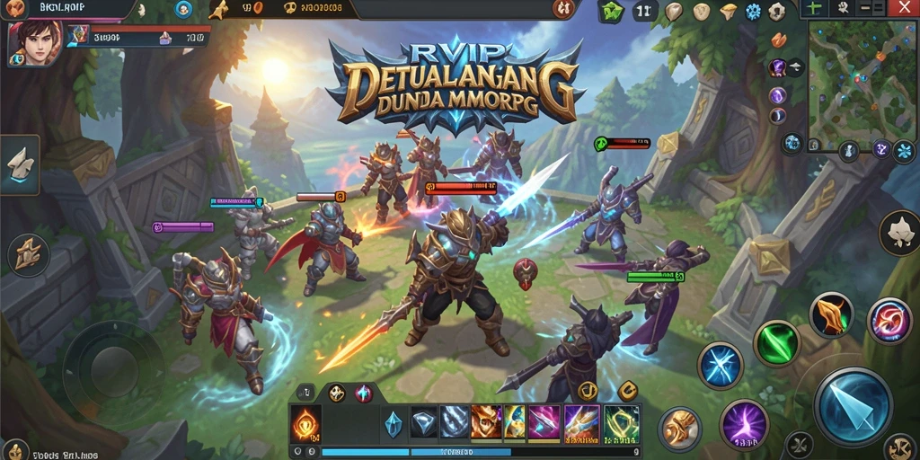 Tampilan gameplay seru dari RVIP, dunia MMORPG yang memukau.