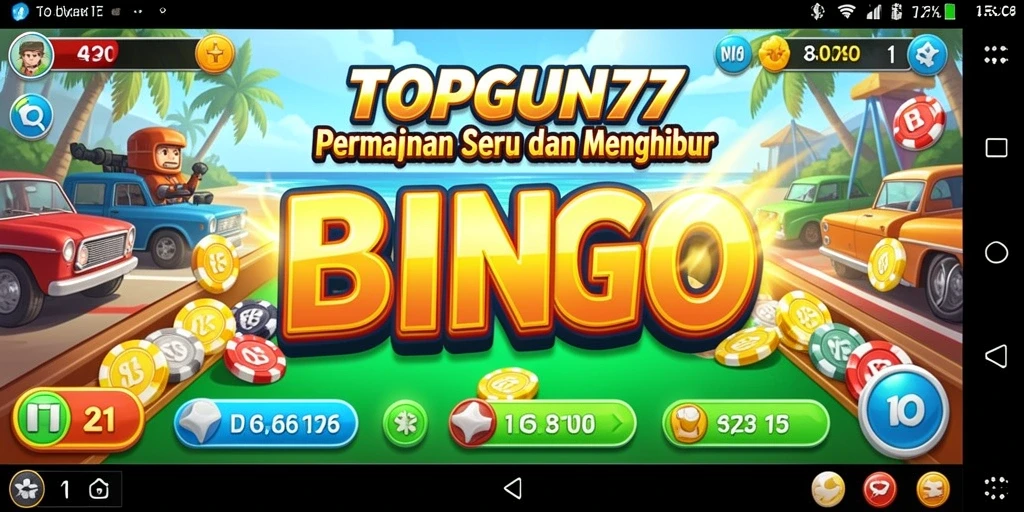Gameplay menarik dari permainan Bingo di TOPGUN77.