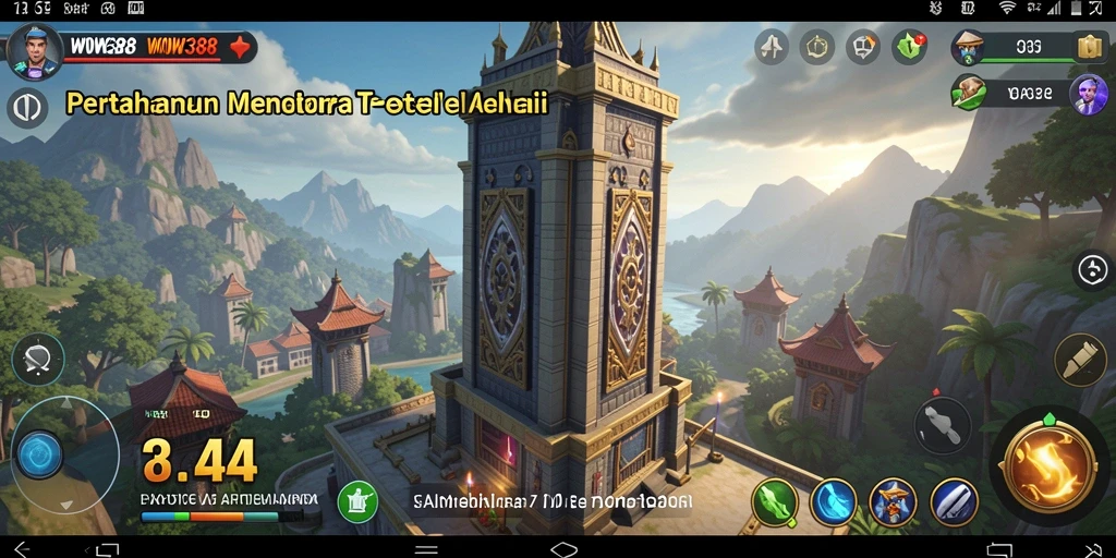 Screenshot gameplay WOW388 menampilkan strategi Tower Defense yang menarik.
