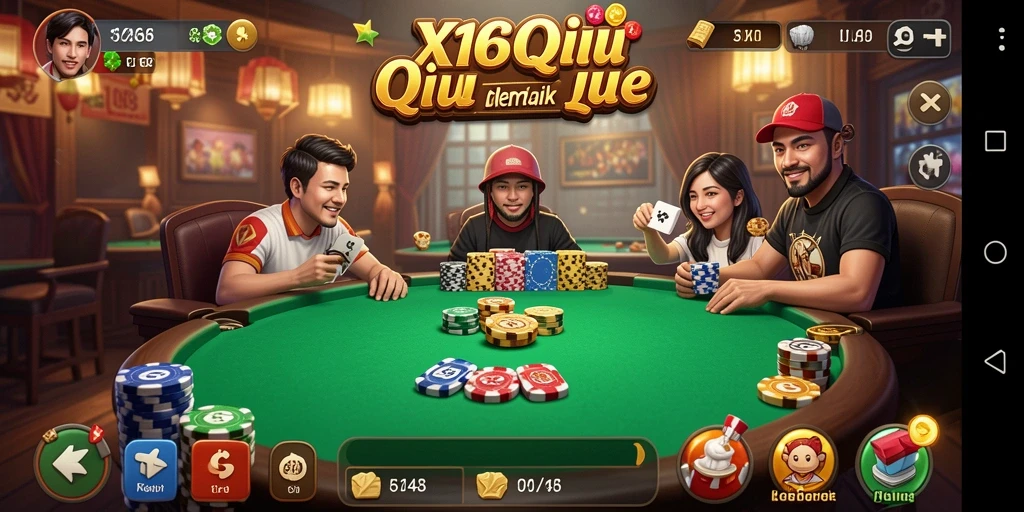 Tampilan gameplay seru dari X168 di kategori QiuQiu.
